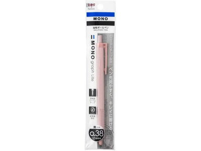 Tombow Monograph Lite Ballpoint Pen Smokey Colours 0.38mm - Smoky Pink
