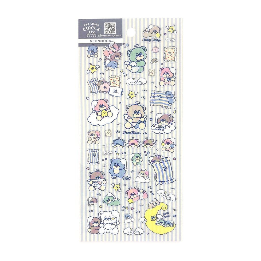 Frontier Creators Circus Transparent Sticker- Neon Moon