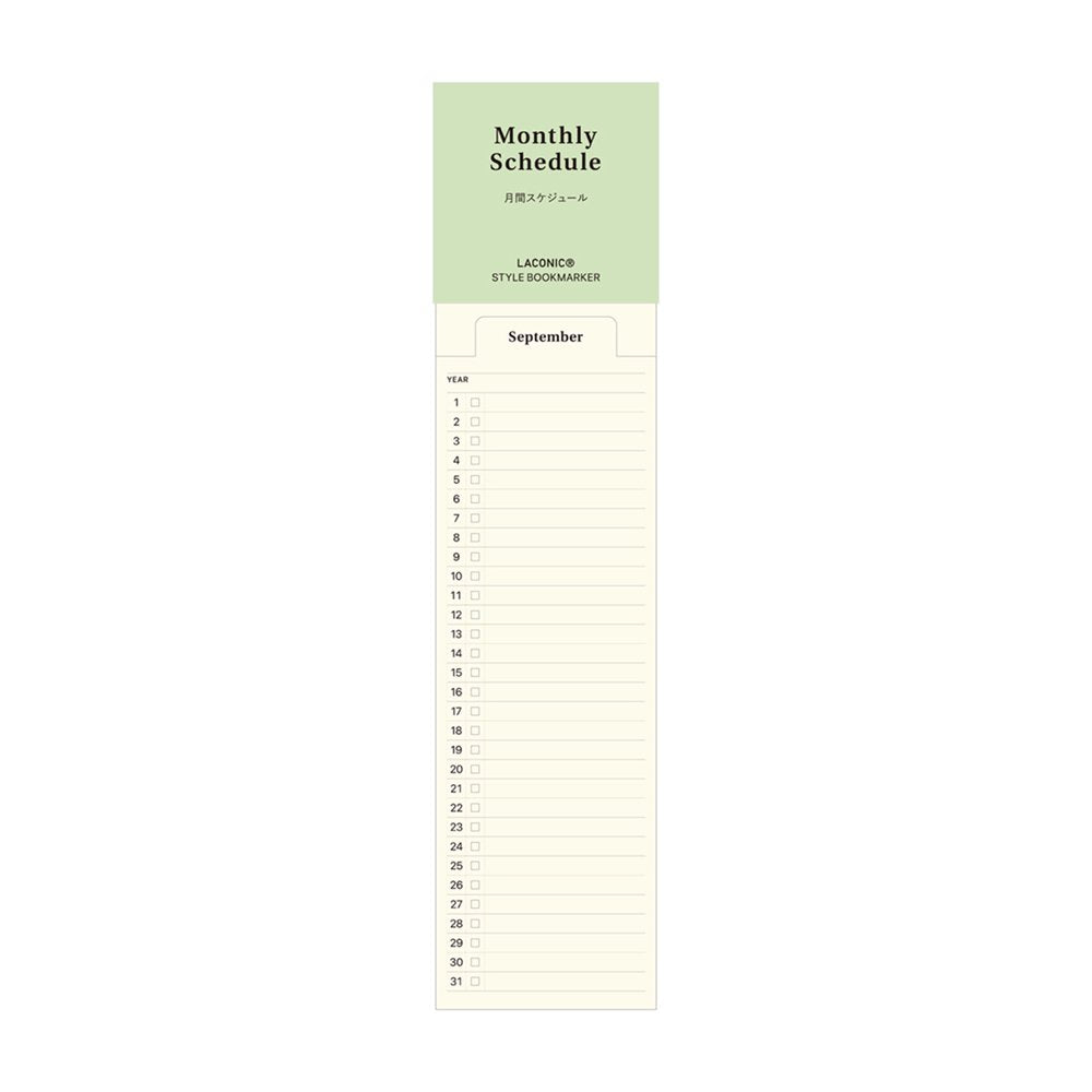 LACONIC Style Book Marker Monthly