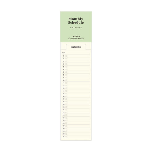 LACONIC Style Book Marker Monthly