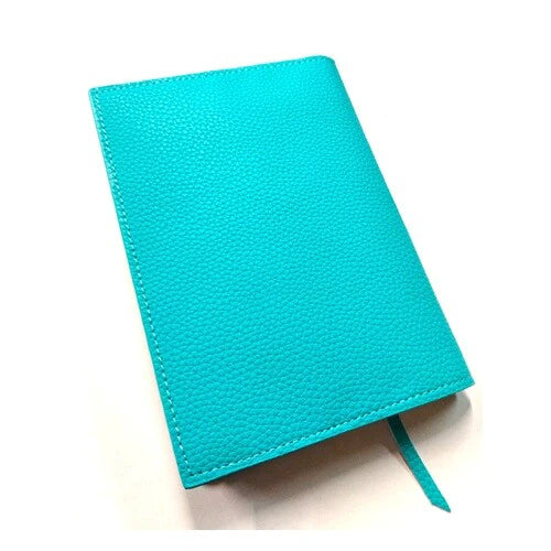 Shinko Seiki Neo Book Cover A6 Paperback Size Embossed Pattern - Blue