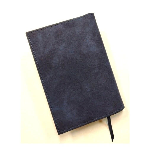Shinko Seiki Neo Book Cover A6 Paperback Size Retro Pattern - Navy
