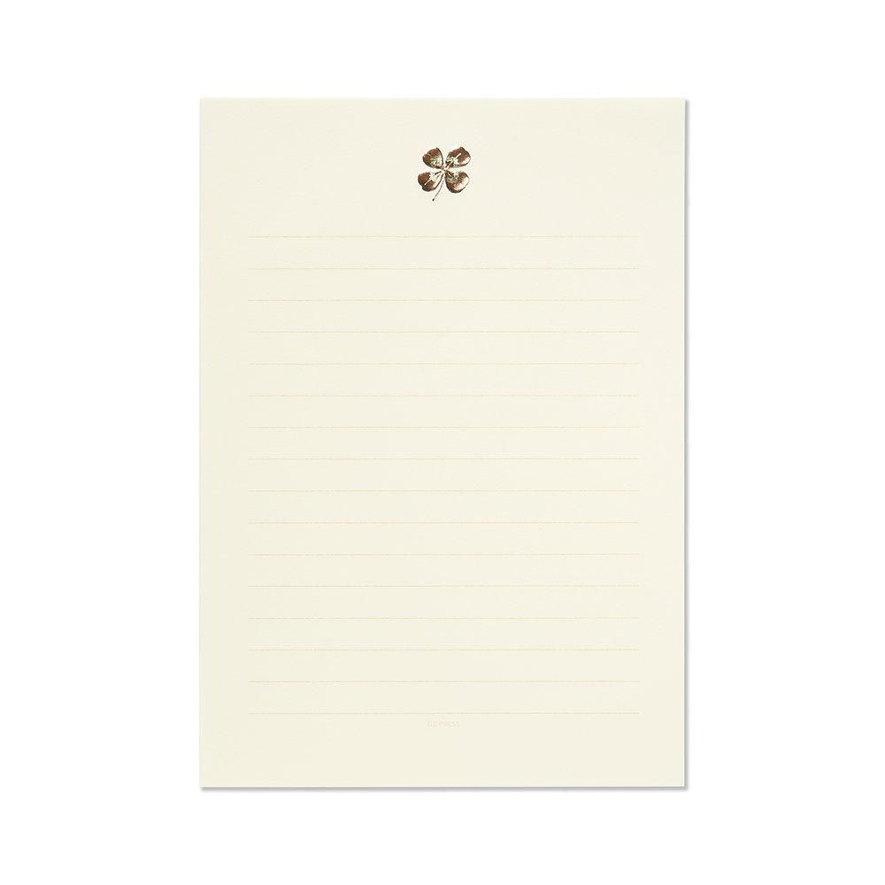 GC Press Letter Pad- Four Leaf Clover