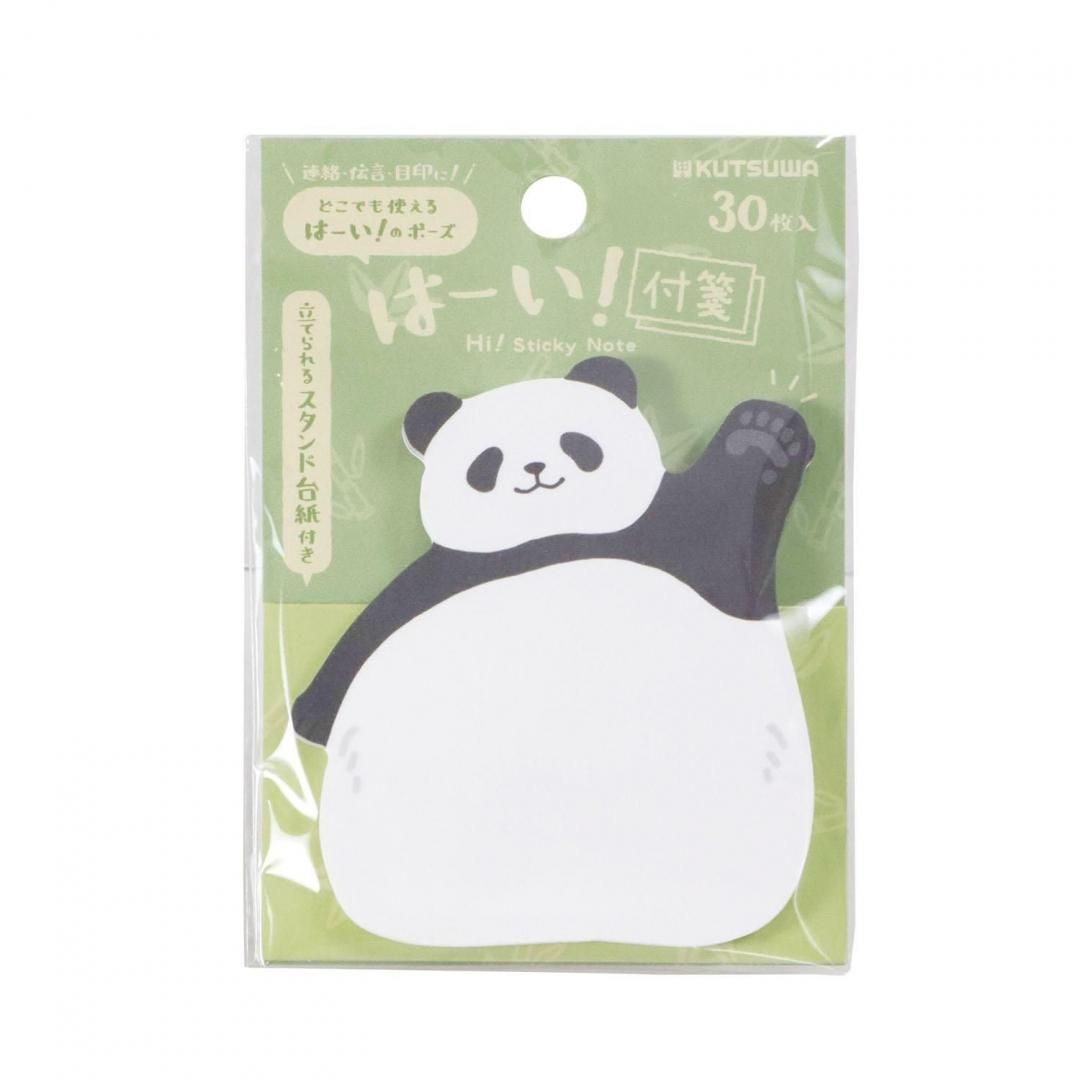 Kutsuwa Hi! Sticky Notes - Panda