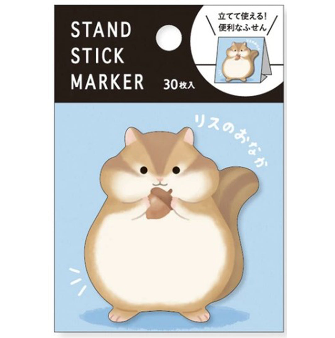 Mind Wave Sticky Notes Stand Stick Marker - Squirrel Tummy