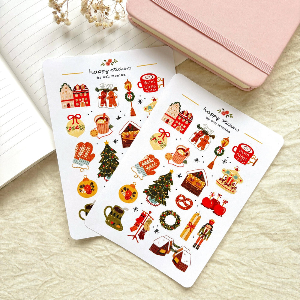 Christmas Market - Sticker Sheet | Festive Winter Decor