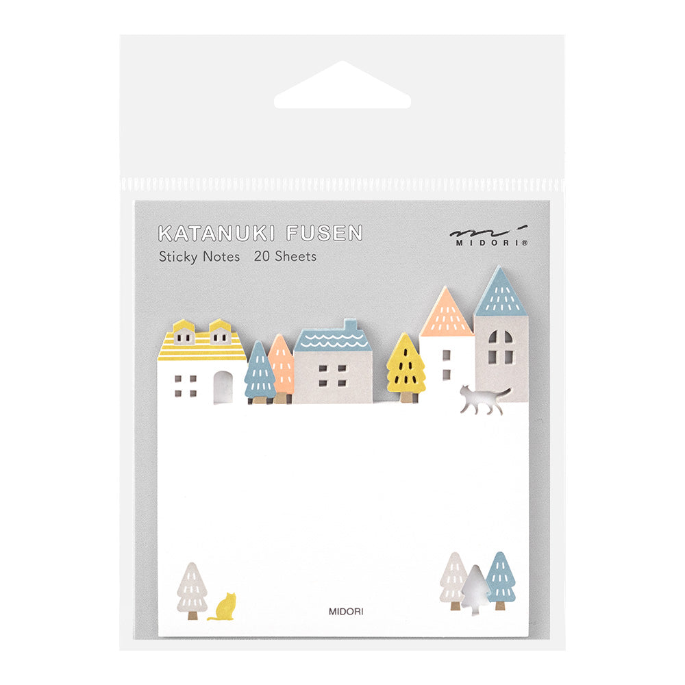 Midori Sticky Notes Die-Cutting Town