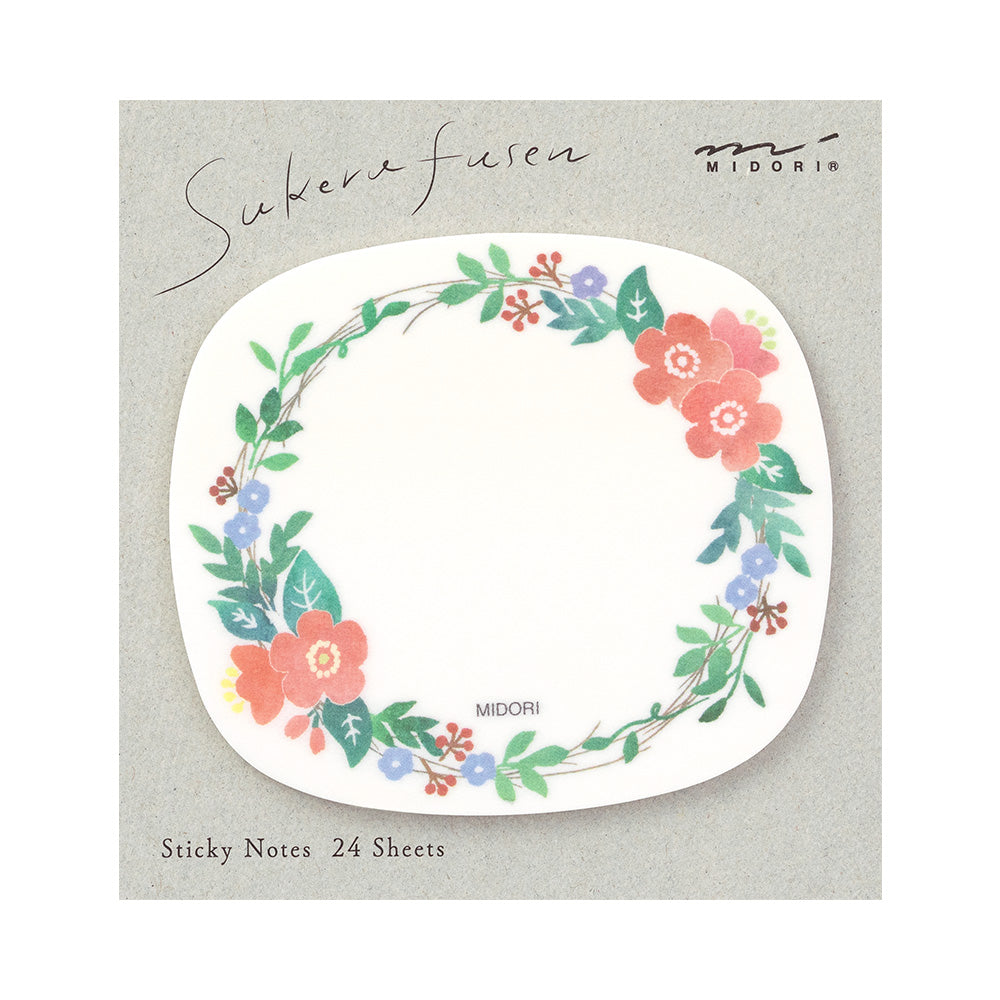 Midori Sticky Notes Transparency Wreath