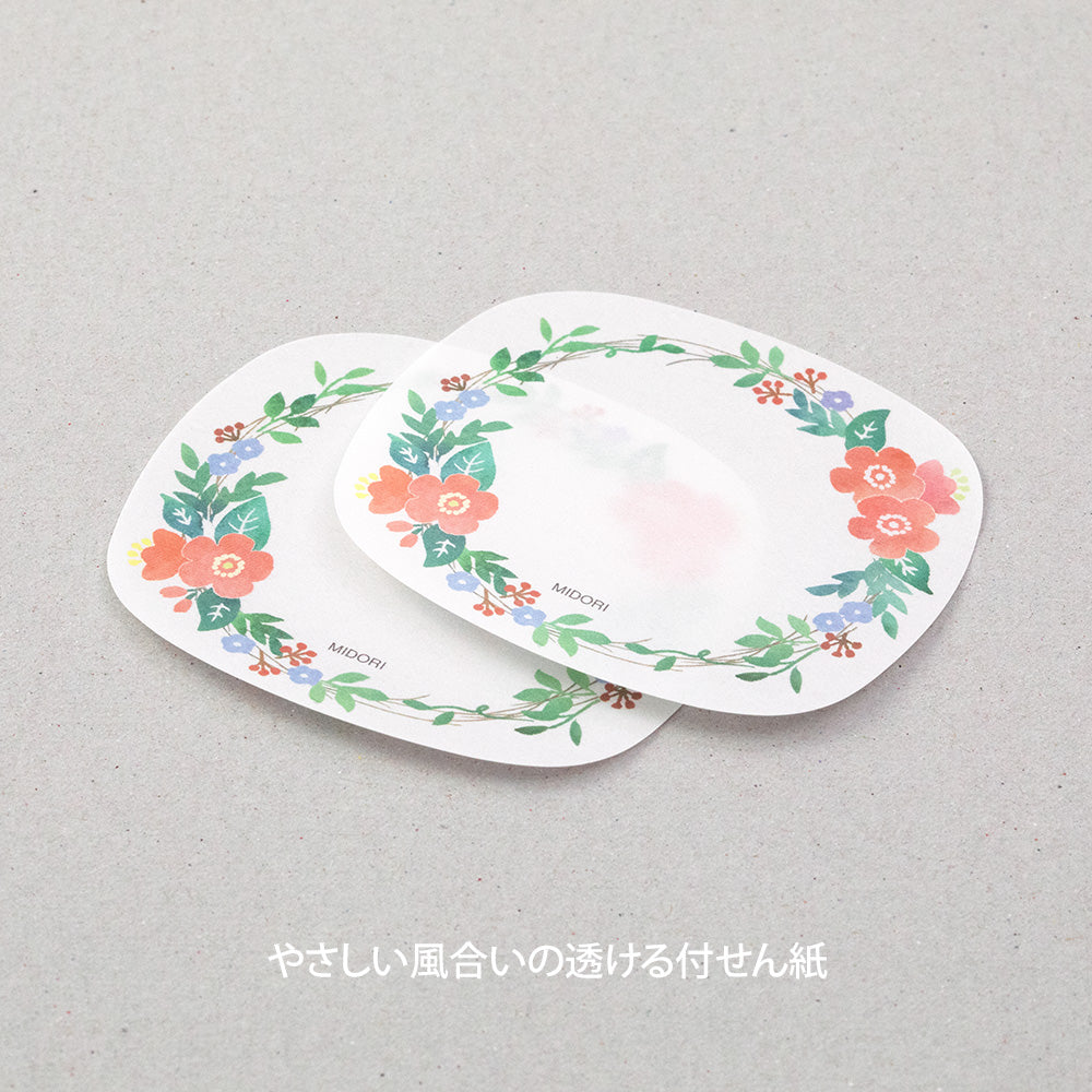 Midori Sticky Notes Transparency Wreath