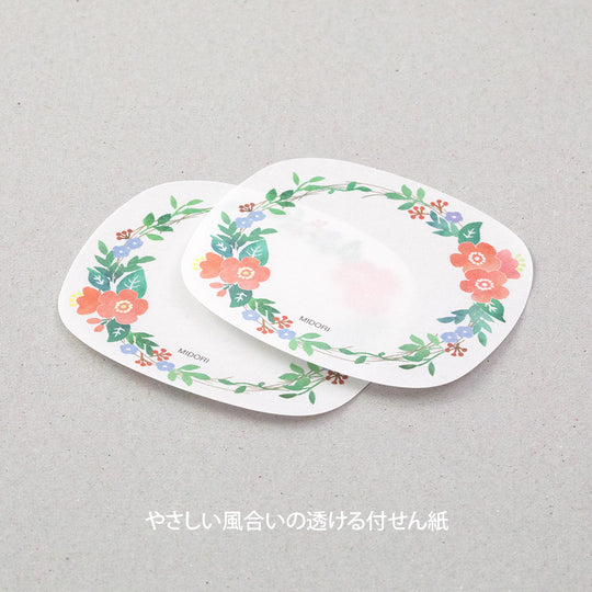 Midori Sticky Notes Transparency Wreath