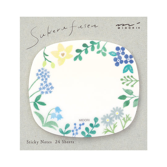 Midori Sticky Notes Transparency Wild Flowers