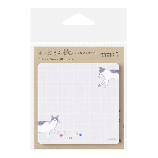 Midori Sticky Notes Ball and Cat