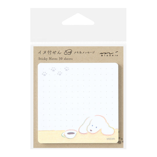 Midori Sticky Notes Coffee and Dog