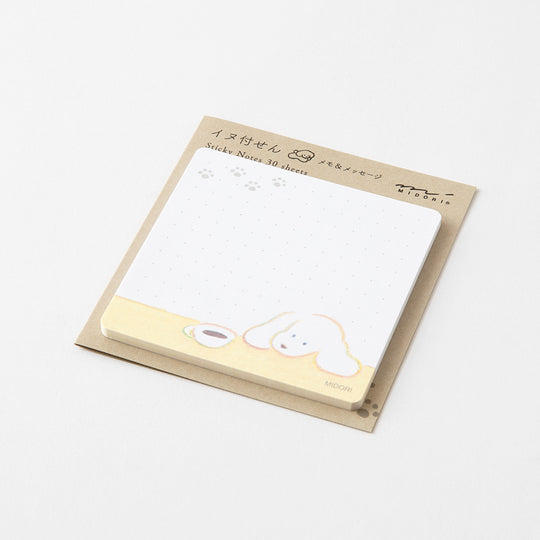Midori Sticky Notes Coffee and Dog