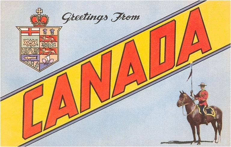 Postcard CN-73 Greetings from Canada