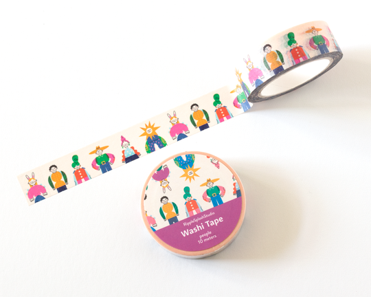 Whimsical People Washi Tape