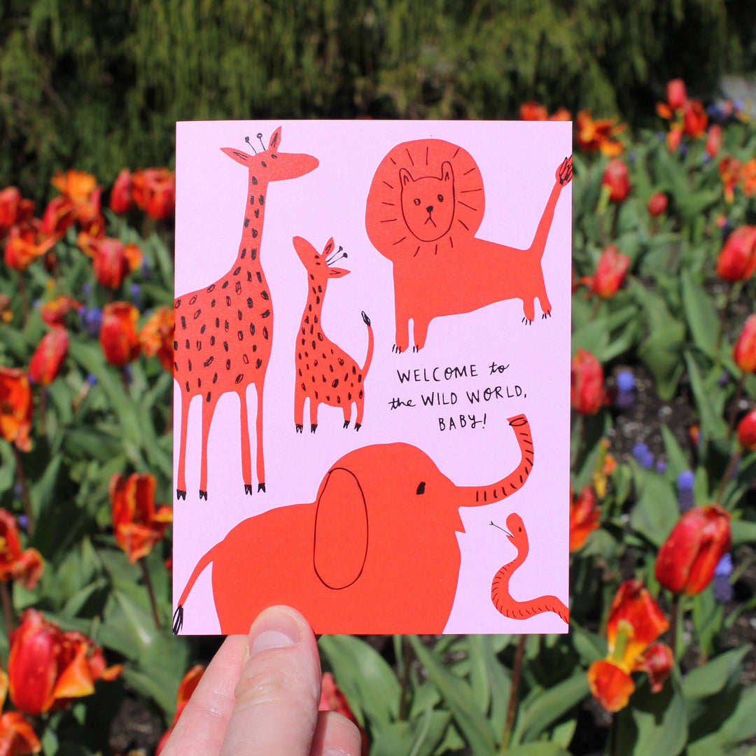 Wild World - New Baby Card