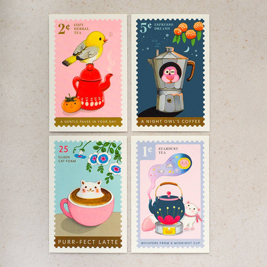 Cozy Herbal Tea Postcard
