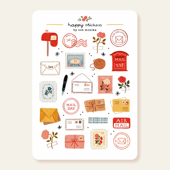 Happy Mail - Planner &amp; Journal Stickers | A6 Matte Paper