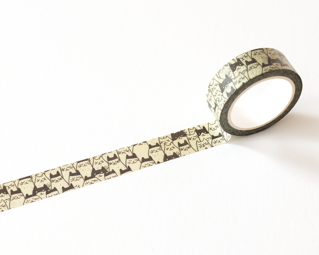Minimal Cat Pattern Washi Tape