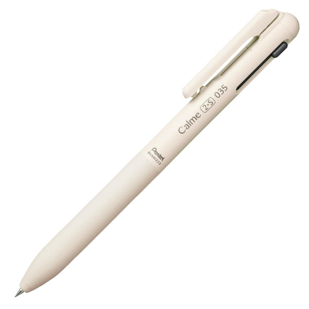Pentel Calme Ballpoint Pen &amp; Pencil 0.35mm - Off White