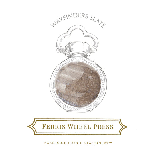 Ferris Wheel Press Fountain Pen Ink 10ml- Wayfinders Slate