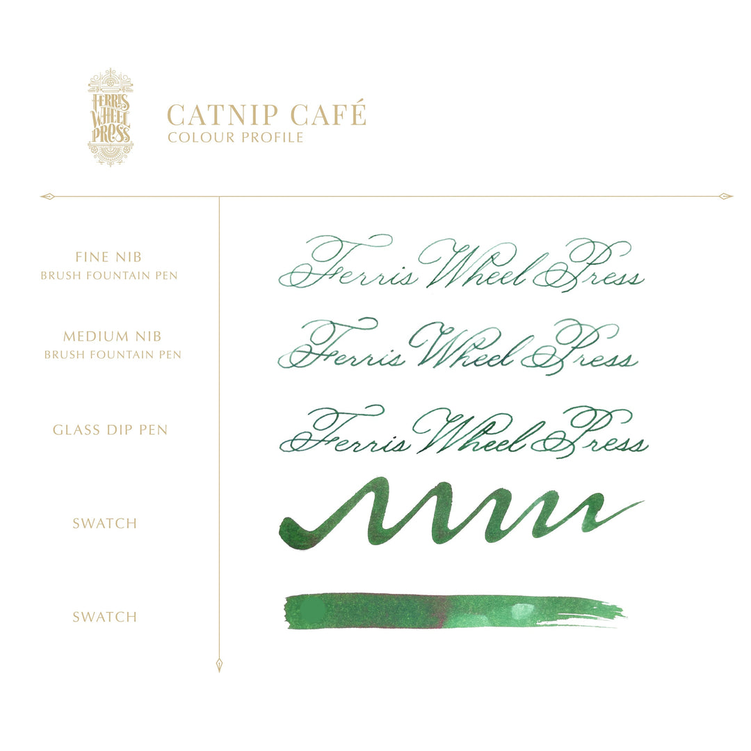 Ferris Wheel Press Fountain Pen Ink 10ml- Catnip Café