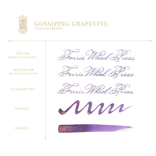 Ferris Wheel Press Fountain Pen Ink 10ml- Gossiping Grapevine