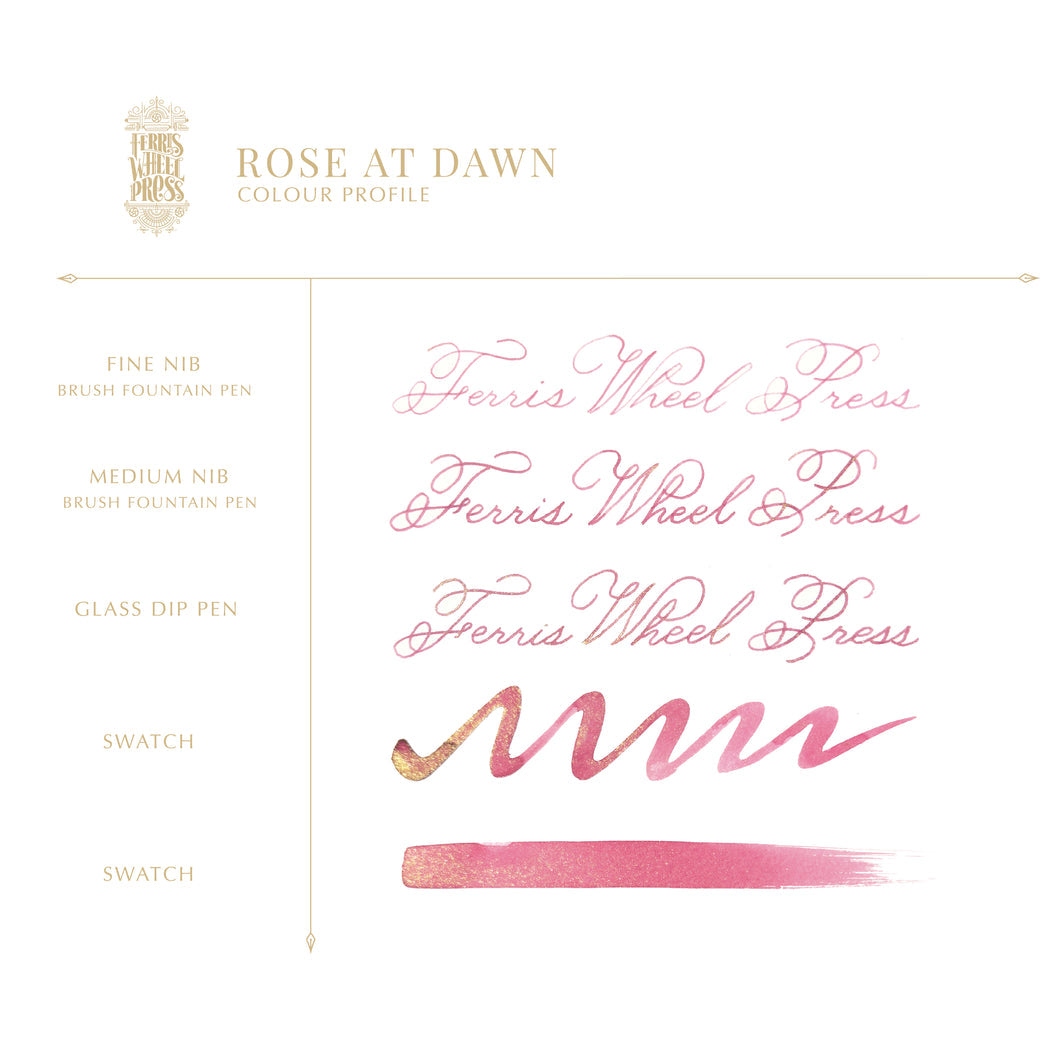 Ferris Wheel Press Fountain Pen Ink- Rose at Dawn