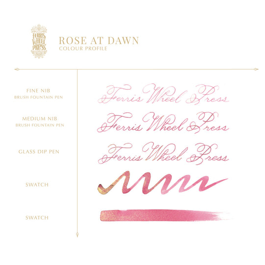 Ferris Wheel Press Fountain Pen Ink- Rose at Dawn