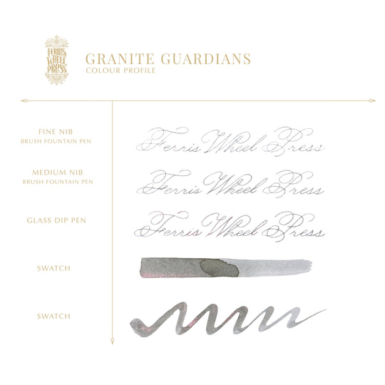 Ferris Wheel Fountain Pen Ink- Granite Guardian