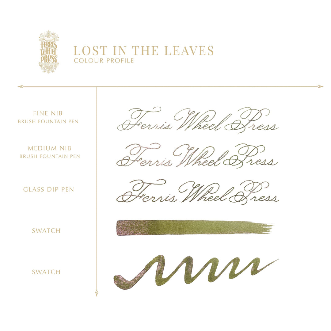 Ferris Wheel Press Fountain Pen Ink 10ml- Lost in the Leaves