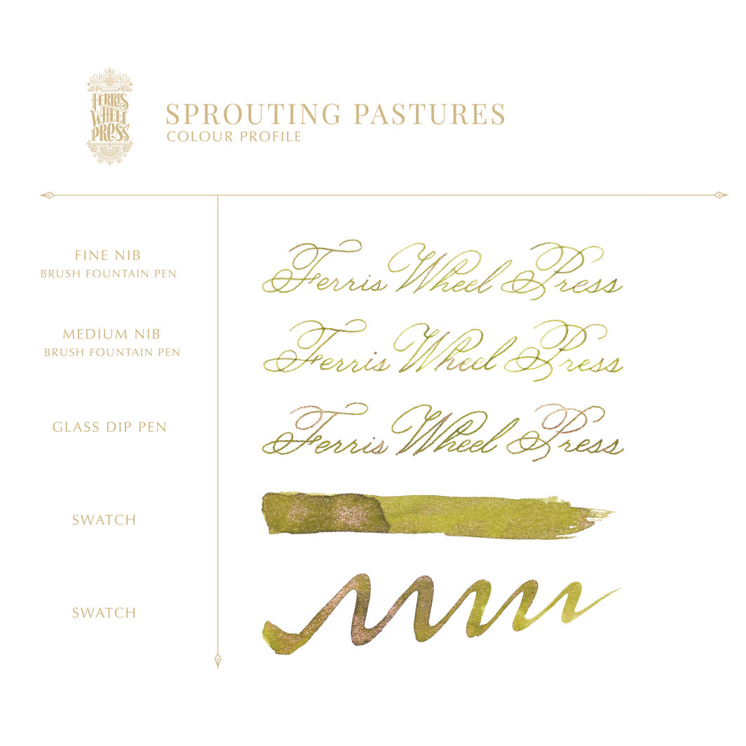 Ferris Wheel Press Fountain Pen Ink- Sprouting Pastures