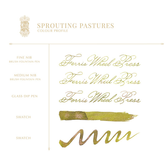 Ferris Wheel Press Fountain Pen Ink- Sprouting Pastures