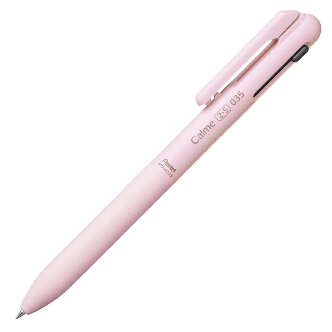 Pentel Calme 3 Colour Ballpoint Pen - Pink