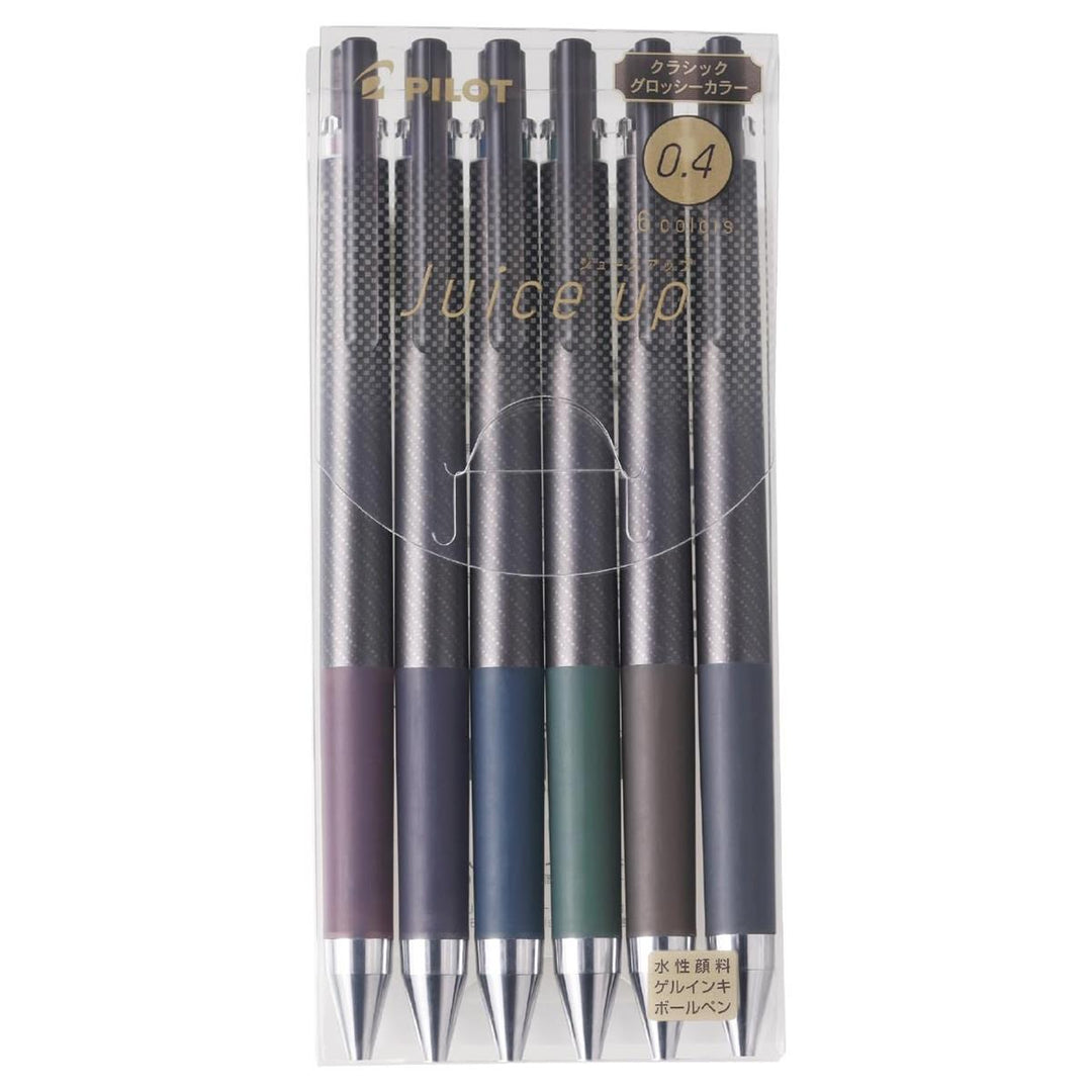 Pilot Japan Ballpoint Juice Up Classic Glossy Colour 0.4mm 6-Colour Set