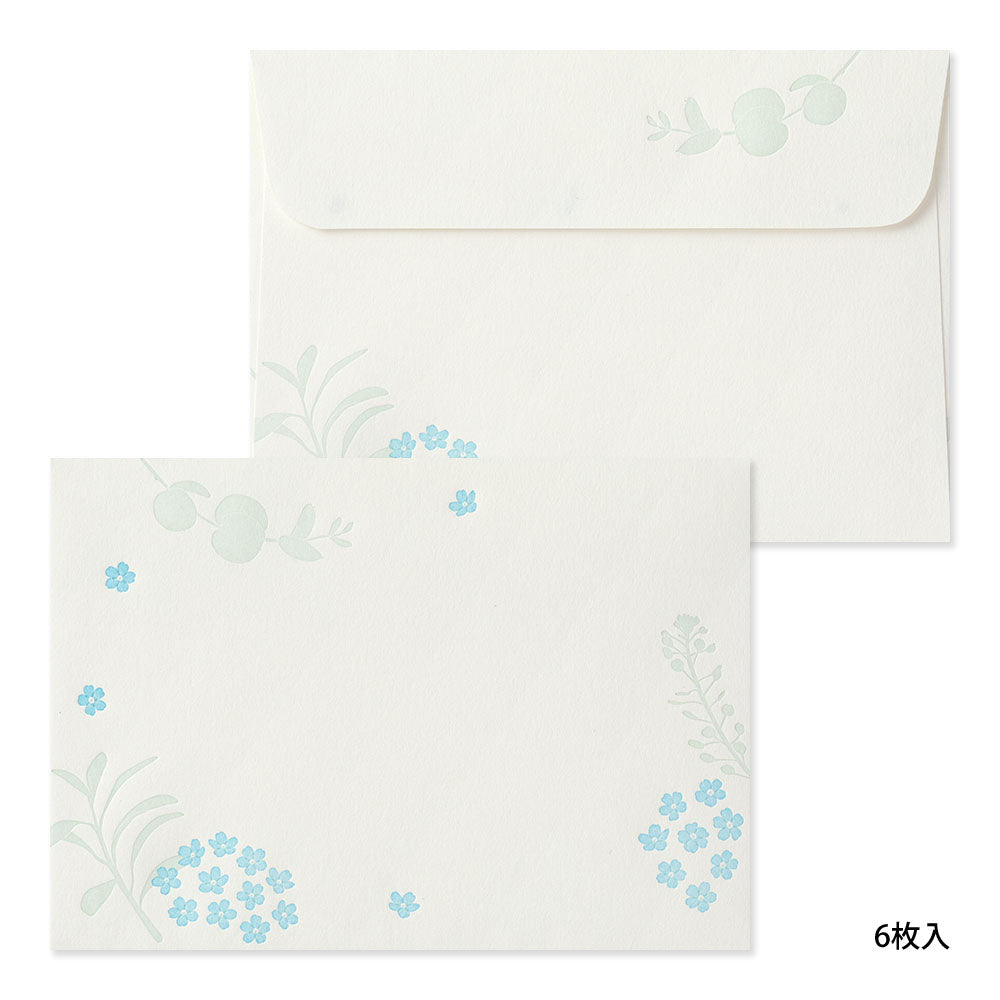 Envelope Letterpress Scattered flowers