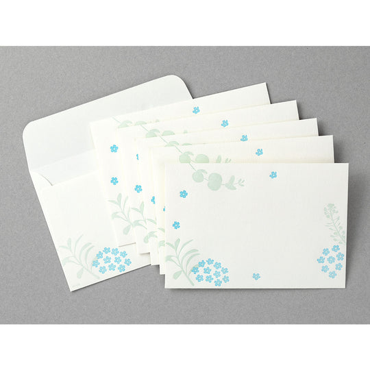 Envelope Letterpress Scattered flowers