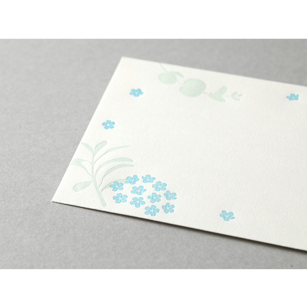 Envelope Letterpress Scattered flowers