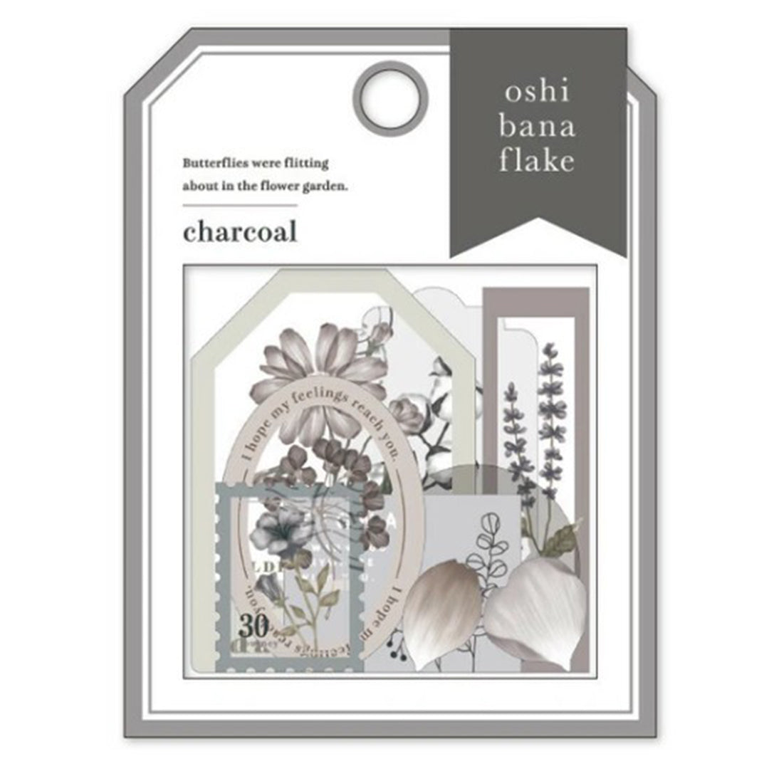 Mind Wave Sticker Osibana Flake Seal Charcoal