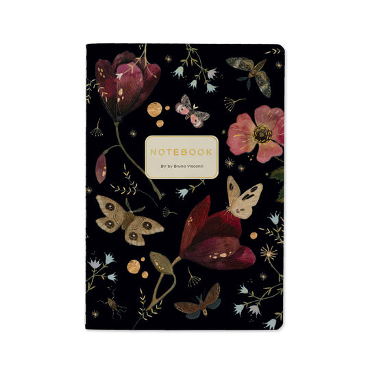 A5 Notebook - Butterflies and Night Flowers