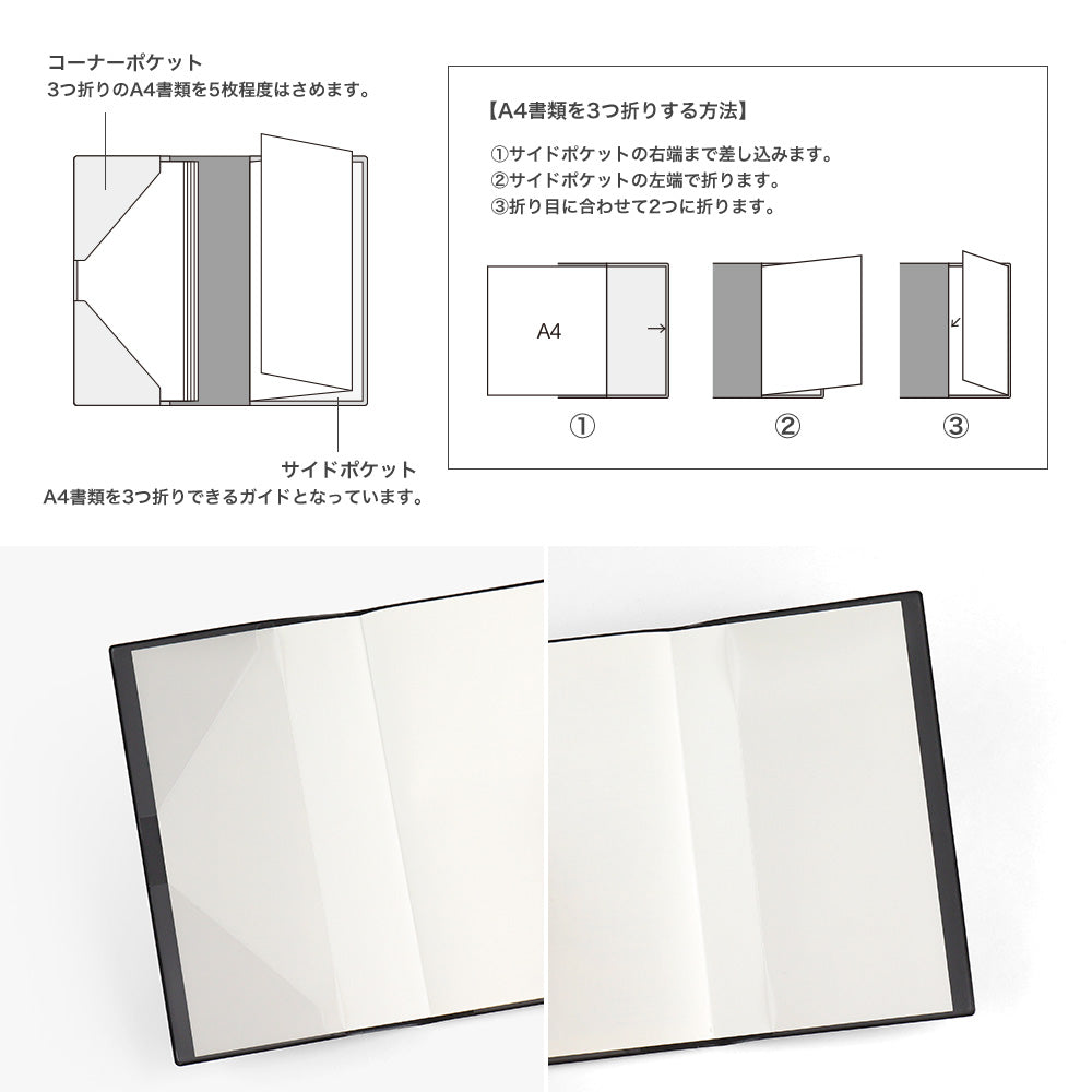 Midori Professional Diary PRD <Slim> Monthly Block Black 2025