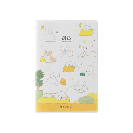 Midori Pocket Diary Mini Dog 2026