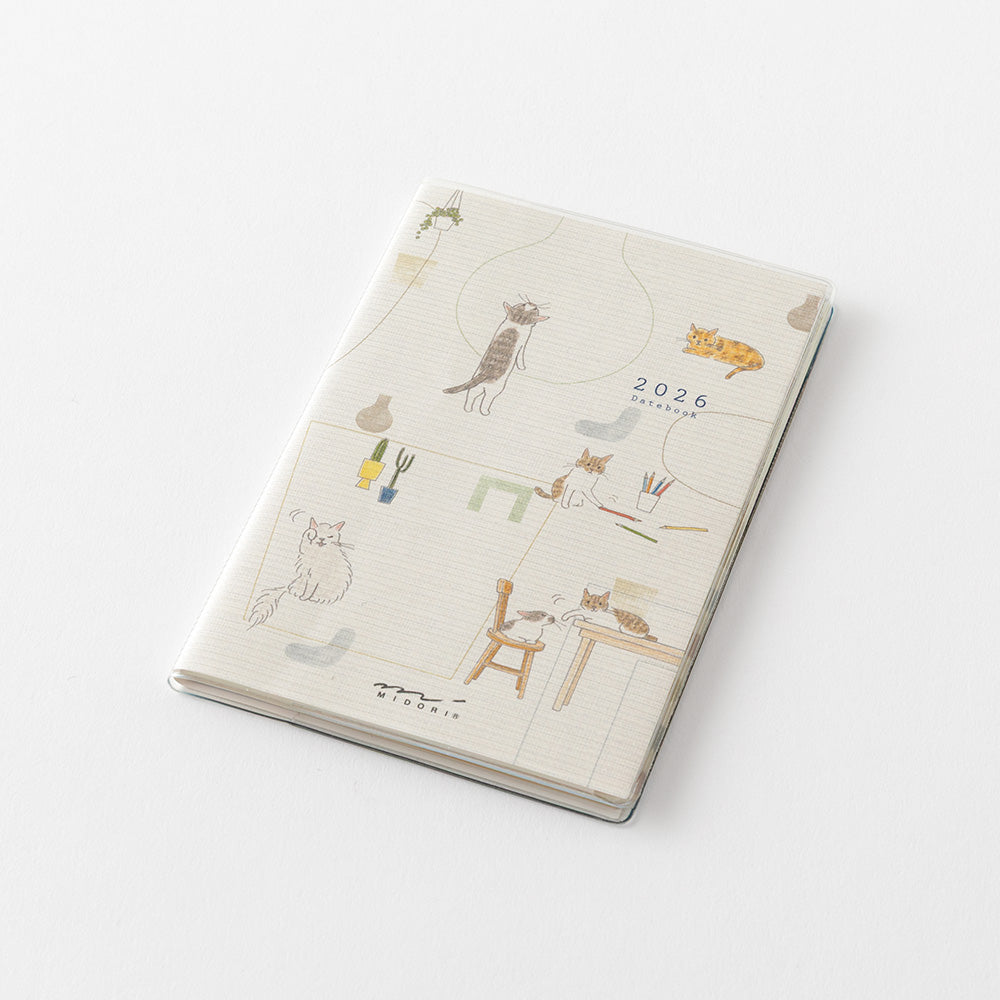 Midori Pocket Diary <Mini> Cat 2026