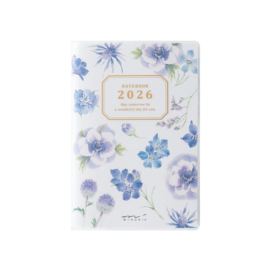 Midori Pocket Diary <Mini> Country Time Flower 2026