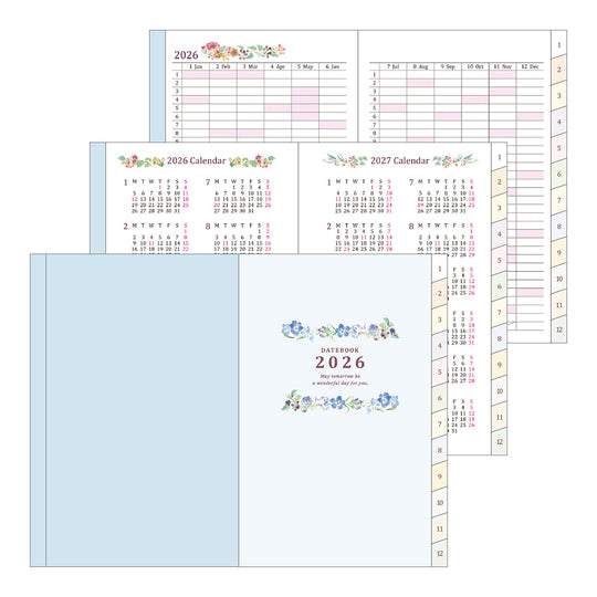 Midori Pocket Diary <Mini> Country Time Flower 2026