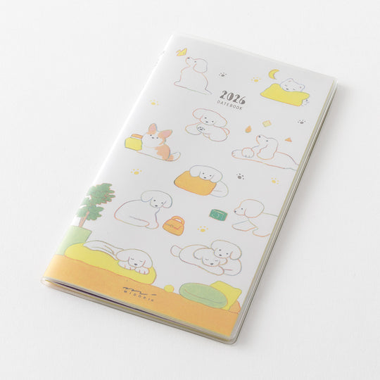 Midori Pocket Diary <Slim>  Dog 2026