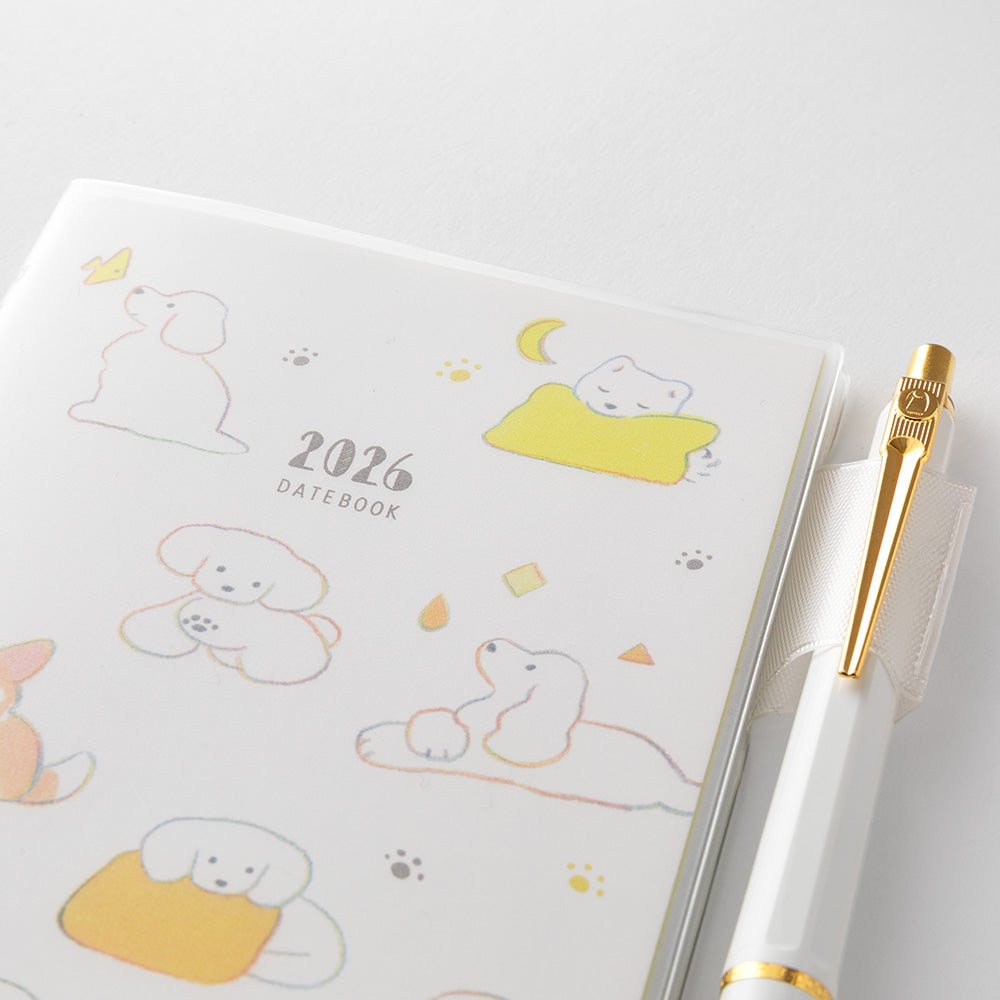 Midori Pocket Diary <Slim>  Dog 2026