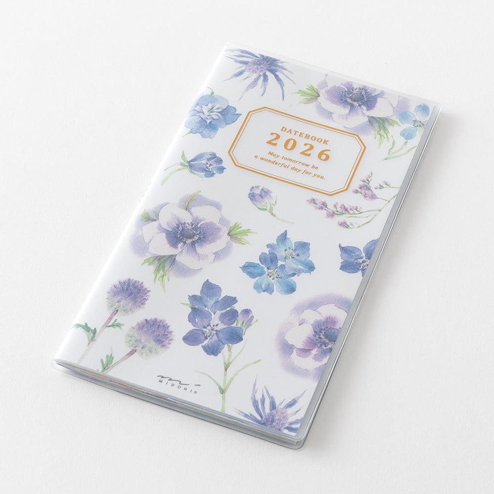 Midori Pocket Diary <Slim> Country Time Flower 2026