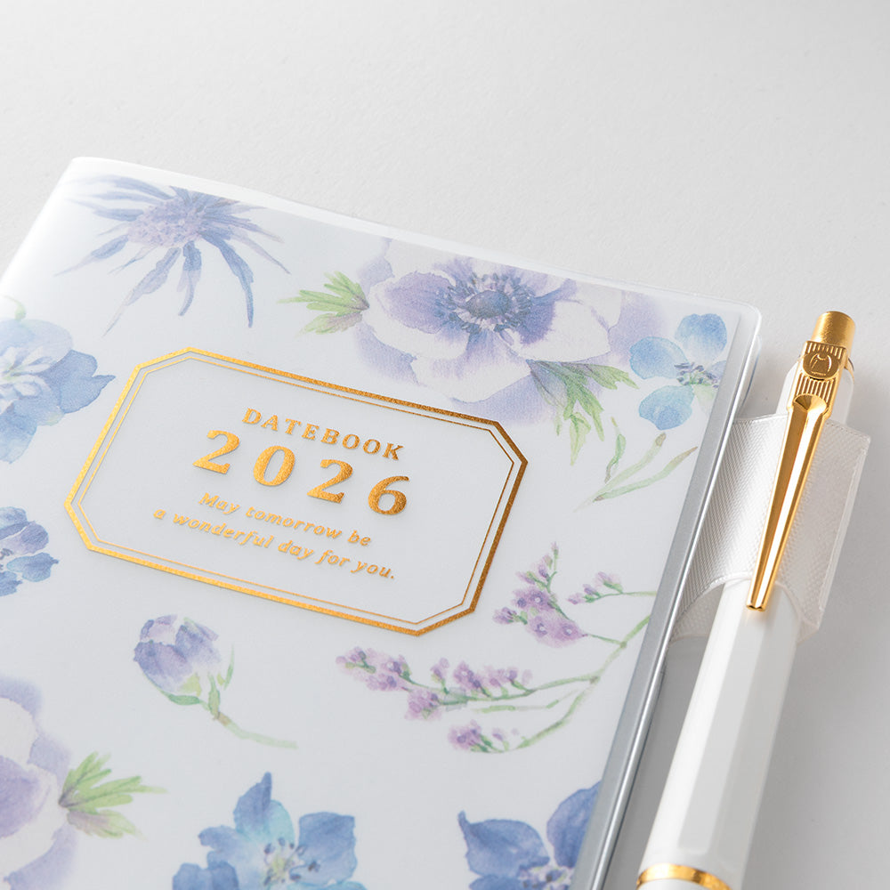 Midori Pocket Diary <Slim> Country Time Flower 2026